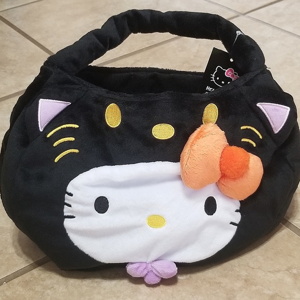 Hello Kitty X Forever 21 Halloween Black Cat Plush Bag